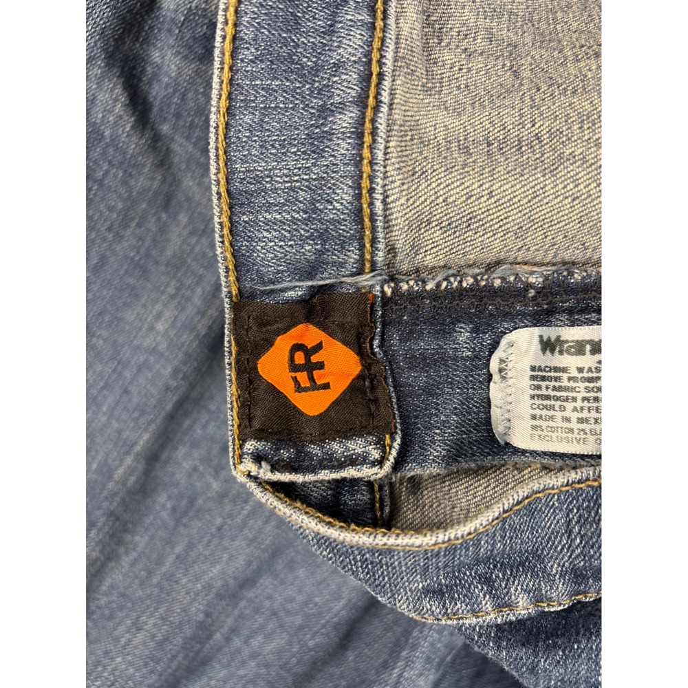 Wrangler FR Flame Resistant Jeans CAT2 2112 Workwear 42x34 Blue 18FRAC47D - Picture 8 of 10